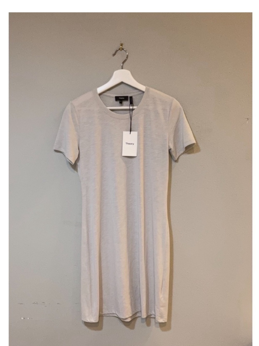 Theory Cherry B2 Dress in Light Grey- Small.